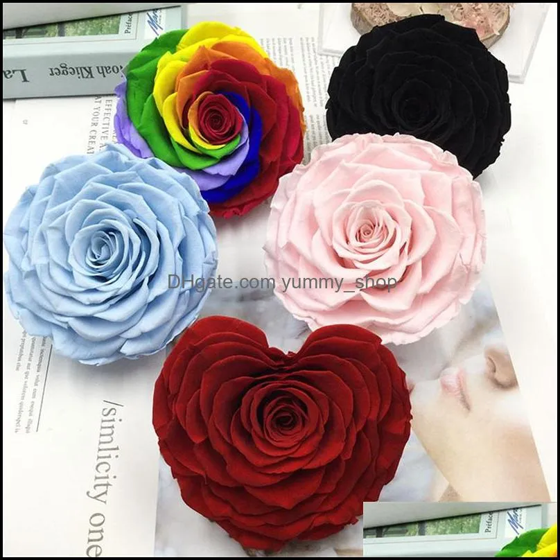 high quality preserved flowers flower immortal rose 910cm diameter valentines day gift eternal life flower material gift box1 2197