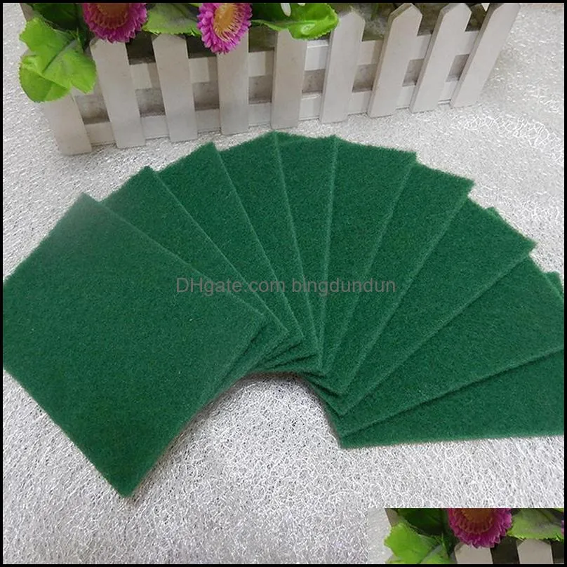 dark green durable heavy duty scour pad general purpose scrub sponge scouring nonscratch pot scrubber cleaning