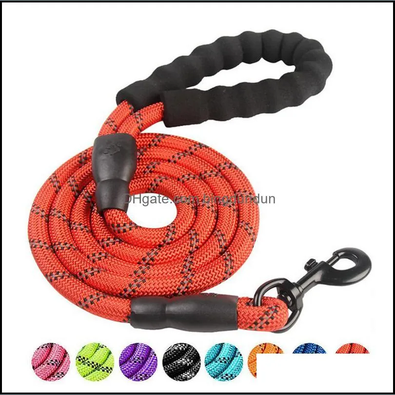 nylon training dog leashes webbing recall long lead line pet traction rope for teaching camping