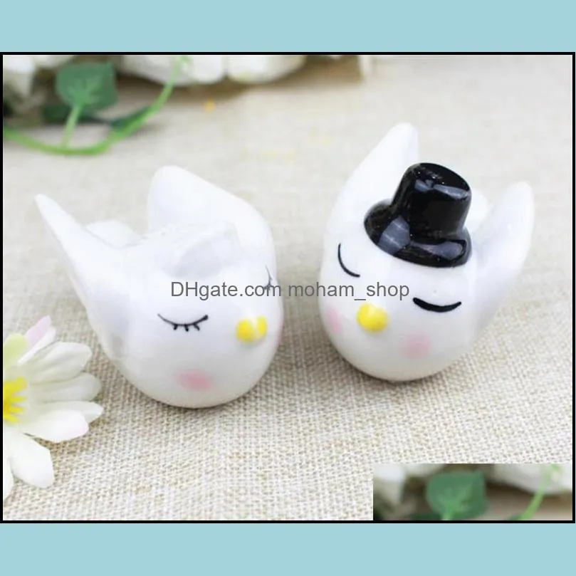 wedding ceremony bird salt and pepper shaker personality bride groom seasoning bottle seasonings pot 3 8zl ggkk