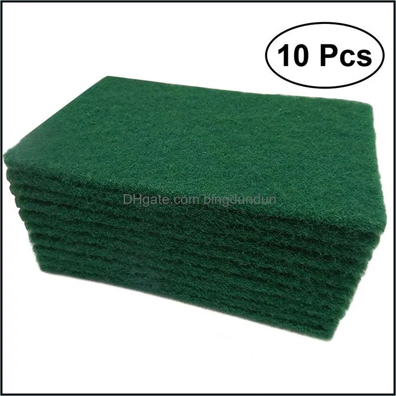 dark green durable heavy duty scour pad general purpose scrub sponge scouring nonscratch pot scrubber cleaning