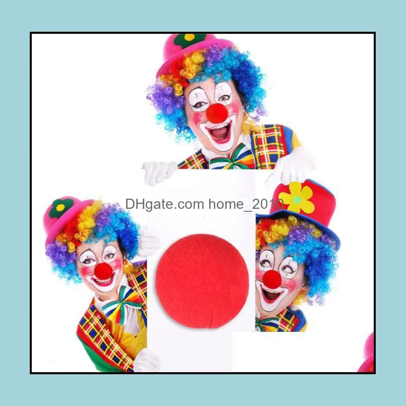 50mm party sponge ball red clown magic nose for halloween party masquerade christamas decors accessory decors sn336