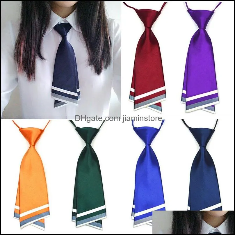 fashion women lady professional uniform neck ties female college student bank el staff woman bowties business gift