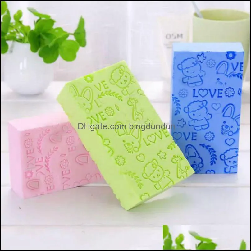 bath sponge lace printed scrub shower baby baths scrubber exfoliating beauty skin care sponges face cleaning