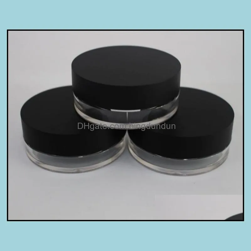 loose powder jar with sifter contain 20g face foundation minerals powder with black lid 20g plastic container sn2752