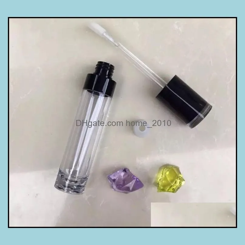 wholesale arrival 200pcs empty lipstick tubes black cap lipbalm tube diy lipgloss packing container sn2395