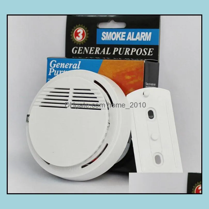 white wireless smoke detector system with 9v battery operated high sensitivity stable fire alarm sensor suitable sn2148