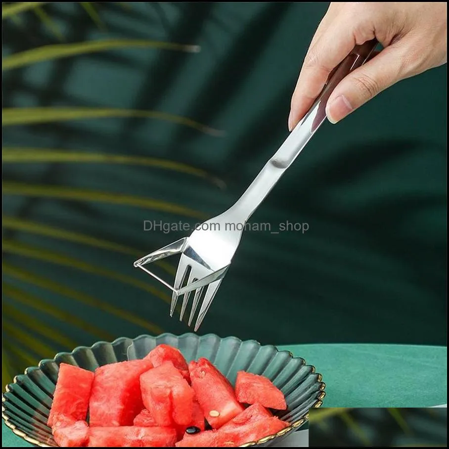 fruit vegetable tools cut watermelon artifact divide eat dig dice dice stainless steel divider creative