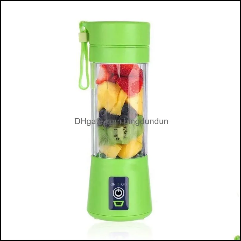 1300ma electric juicer cup mini portable usb rechargeable juice blender and mixer 2 leaf plastic juice making cups 400 v2