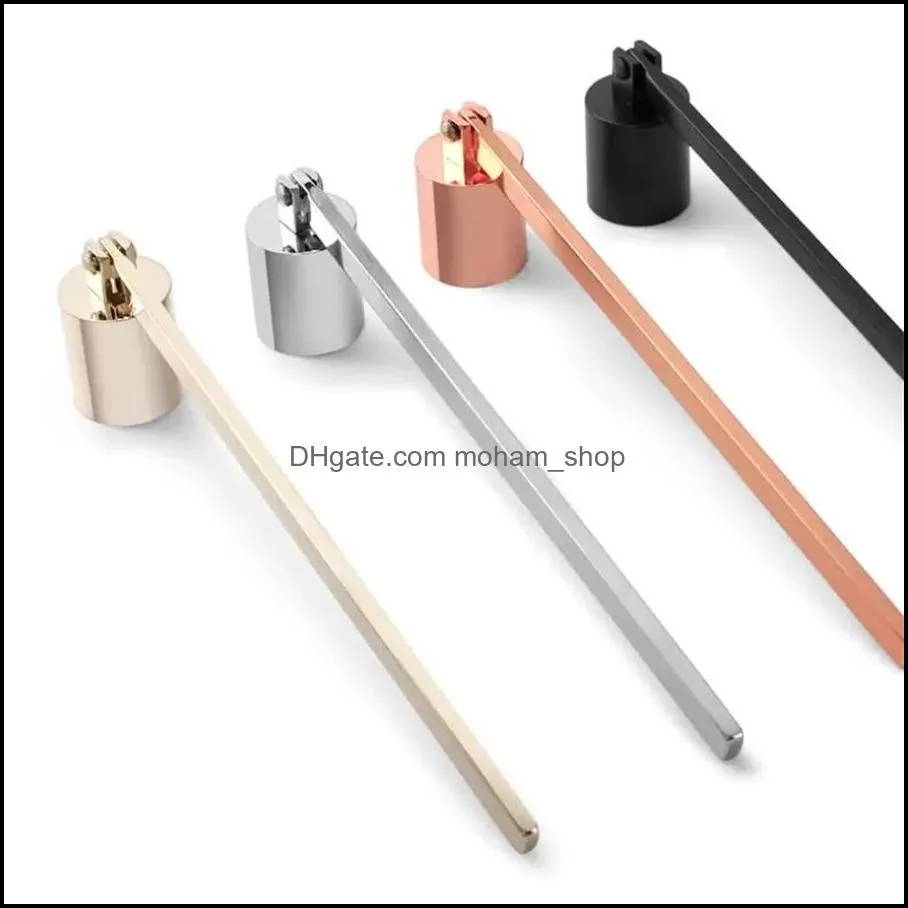 stainless steel candle flame snuffer wick trimmer tool multi colour put out fire on bell easy to use