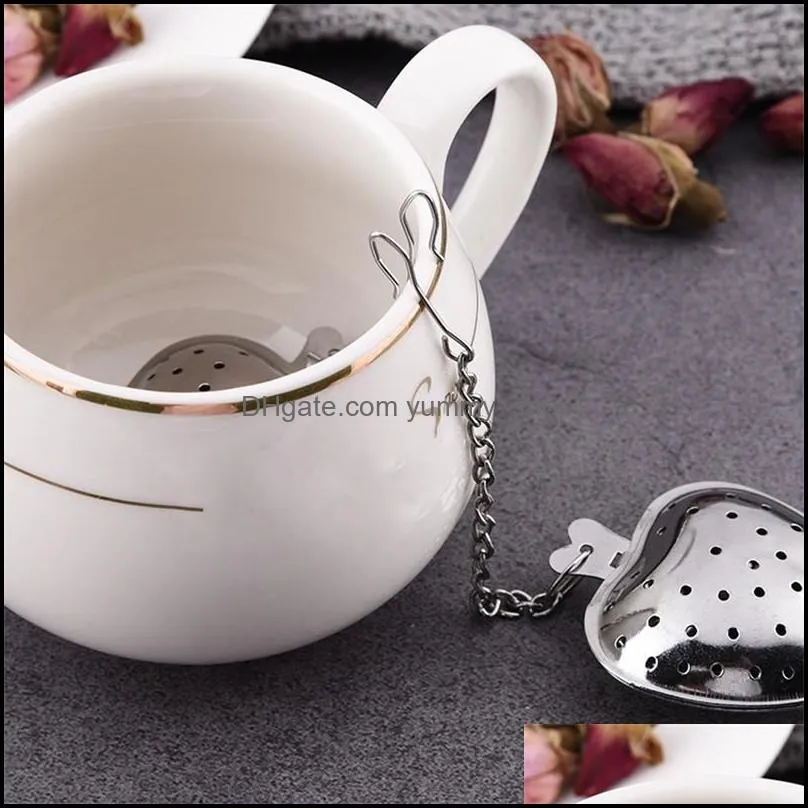 heart shaped tea time infuser mesh ball stainless strainer herbal locking tea infuser spoon filter 673 v2