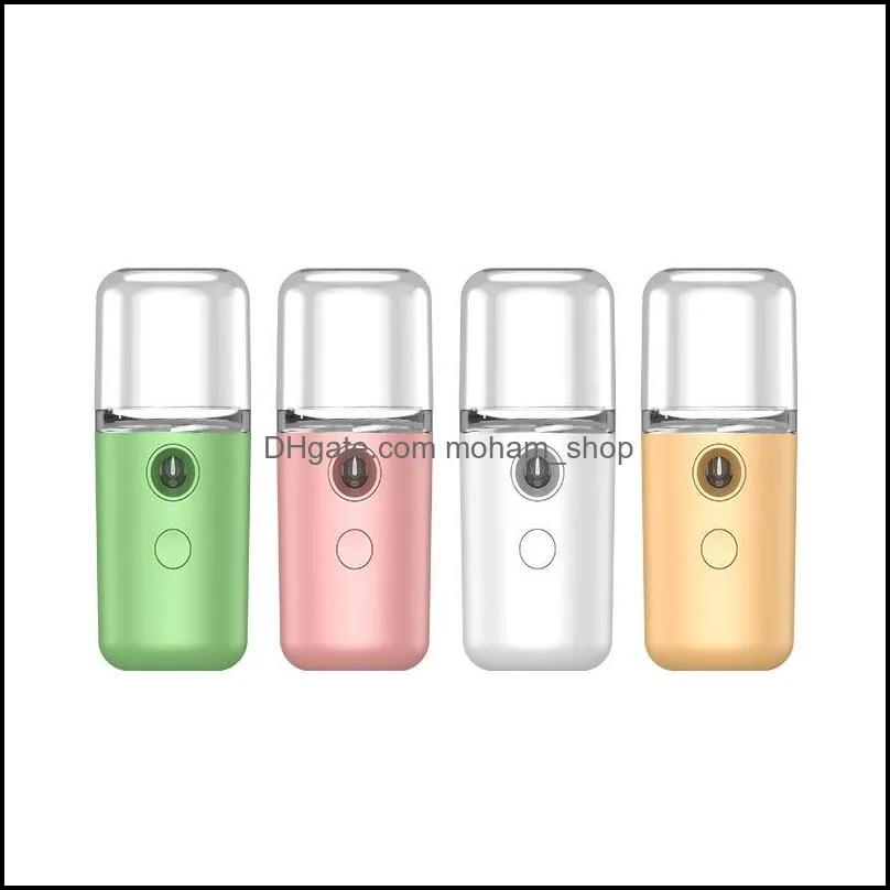 usb charging sprayer humidifier macaroon nano handheld face steamer moisturizer skincare vapor hydrating humidificador cold spray 7bn