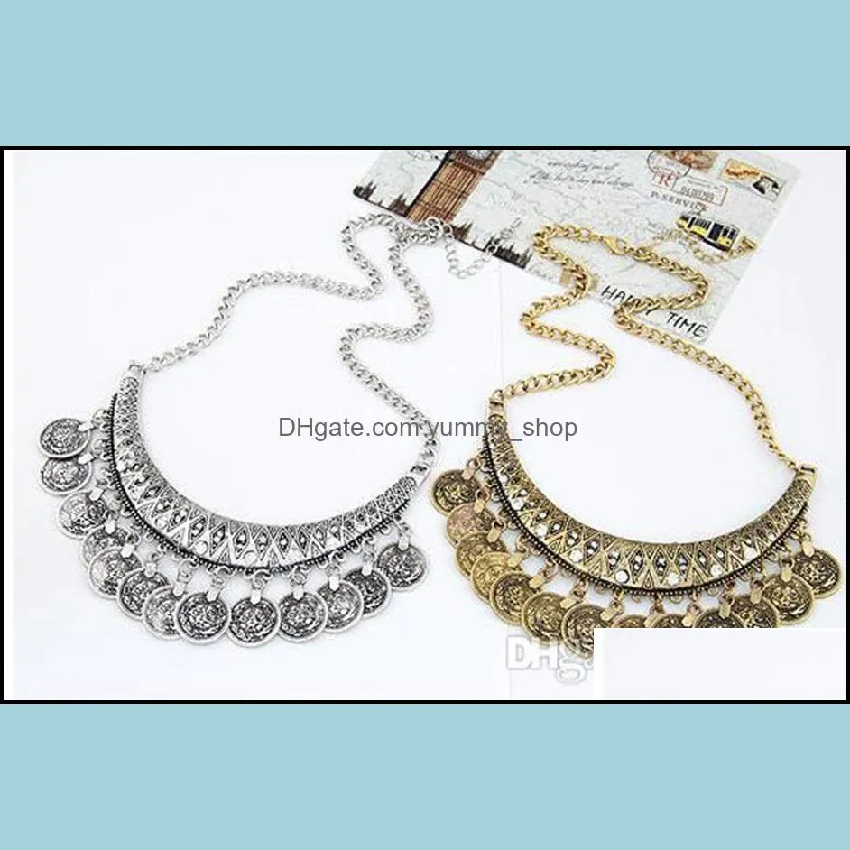 statement necklaces vintage boho gold collar choker necklaces and earrings bridesmaid jewelry sets