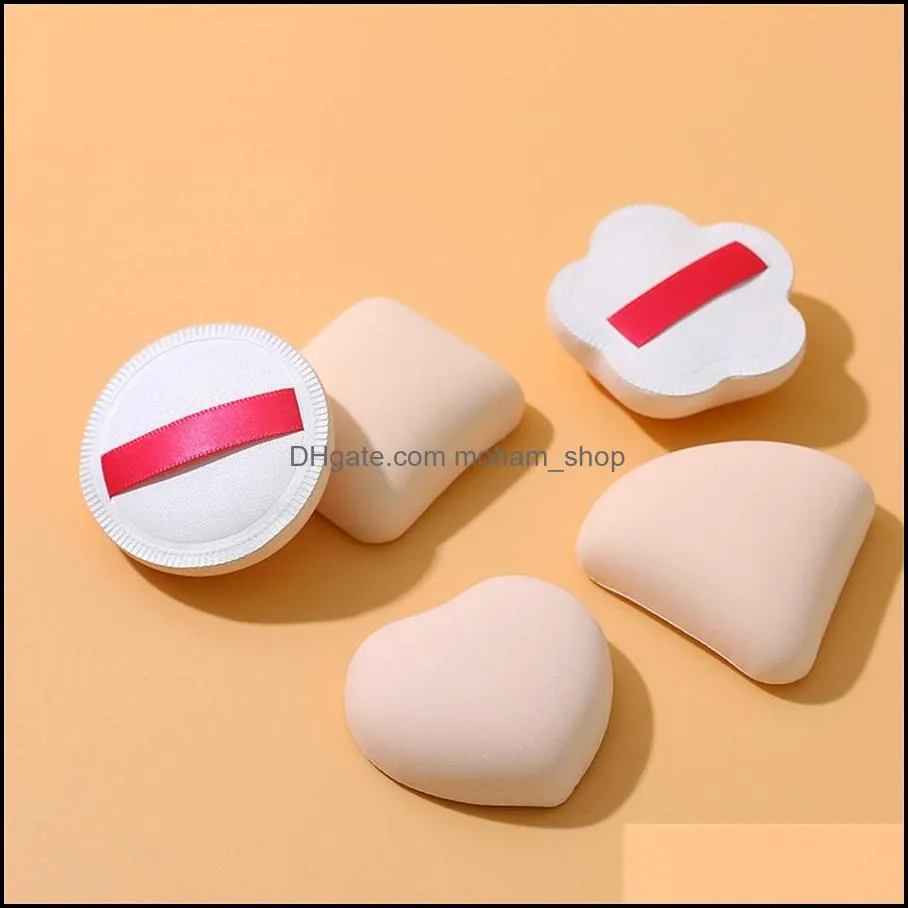 party favor makeup cotton candy air cushion puff net red with goods triangle rice ball foundation liquid dry and wet dualuse sponge latex