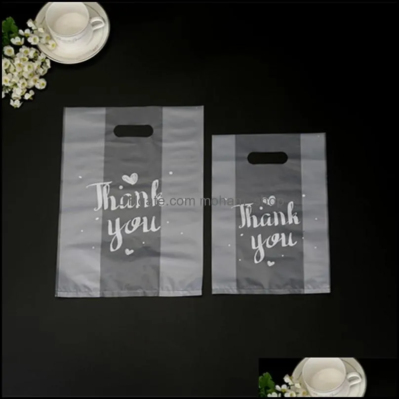 thank you gift wrap plastic thicken baking packing bag bread candy cake food container bags 37 38gy l2