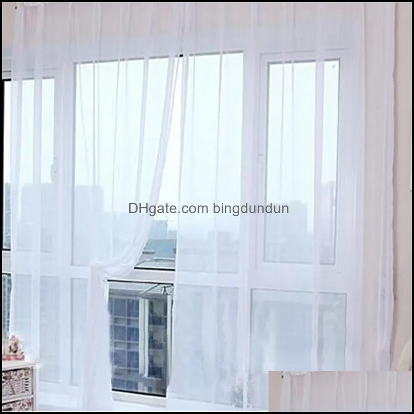 modern sheer curtains for kitchen living room solid curtain tulle on the windows treatments drapes window screen