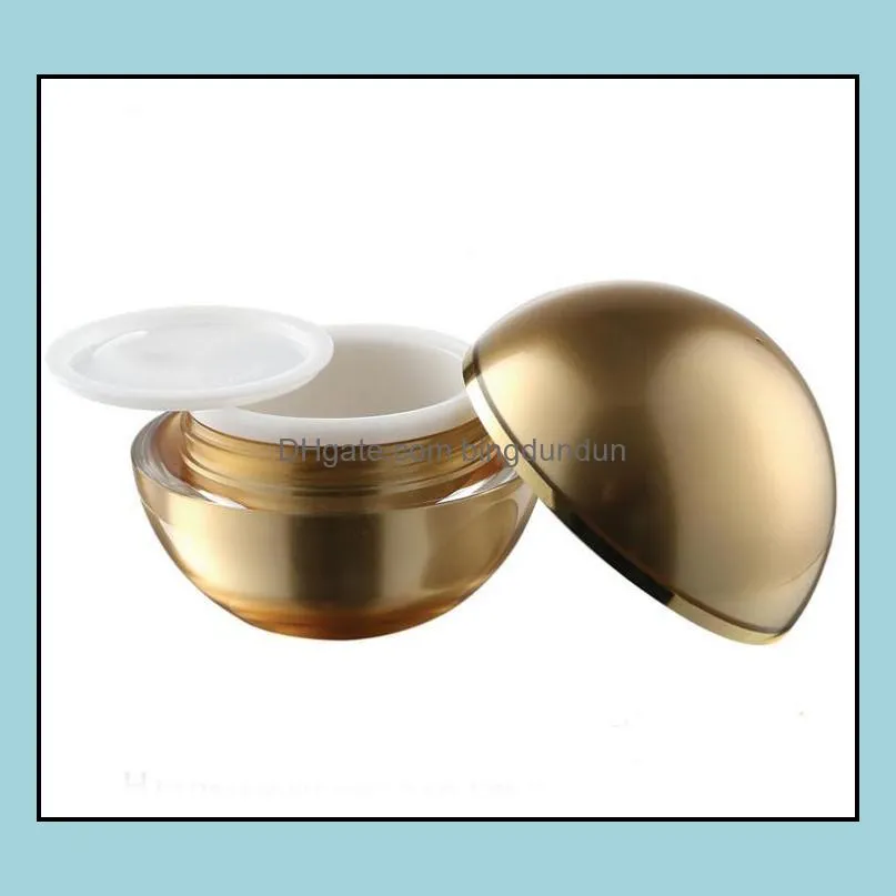 15g 30g 50g cream jar spherical round ball jar eye shadow box lipstick packing box plastic cosmetic powder container empty jar sn1601