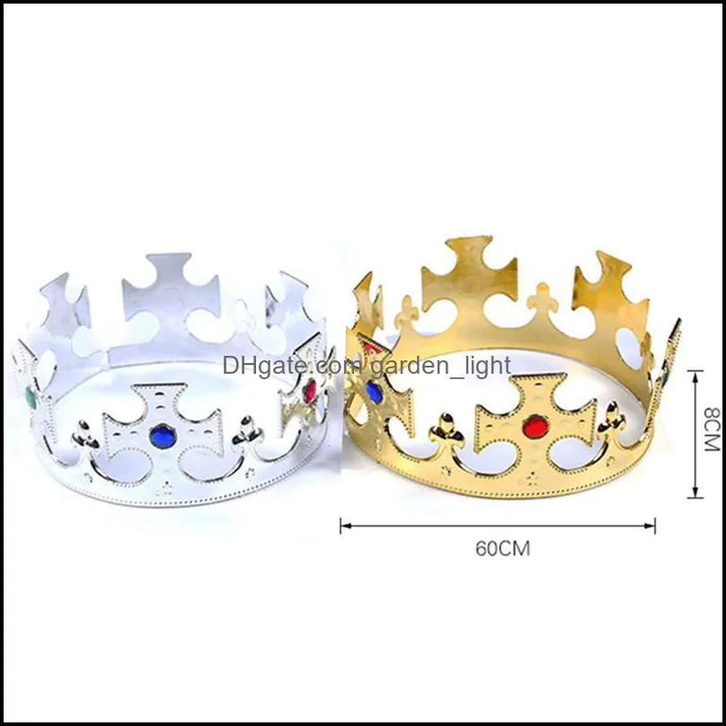 crown birthday party children dress up plastic creative hat prince princess queen imperial crowns factory direct selling 2cya p1