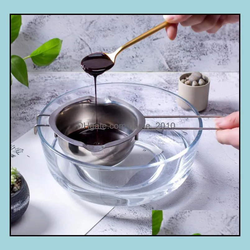  stainless steel chocolate melting pot double boiler milk bowl butter candy warmer pastry baking tools sn2879