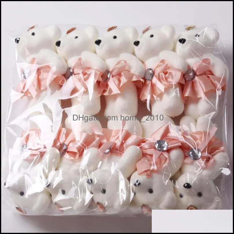  valentines day bubble bear rose flower decoration packaging supplies ice cream bear wedding birthday party decoration gift rre11804