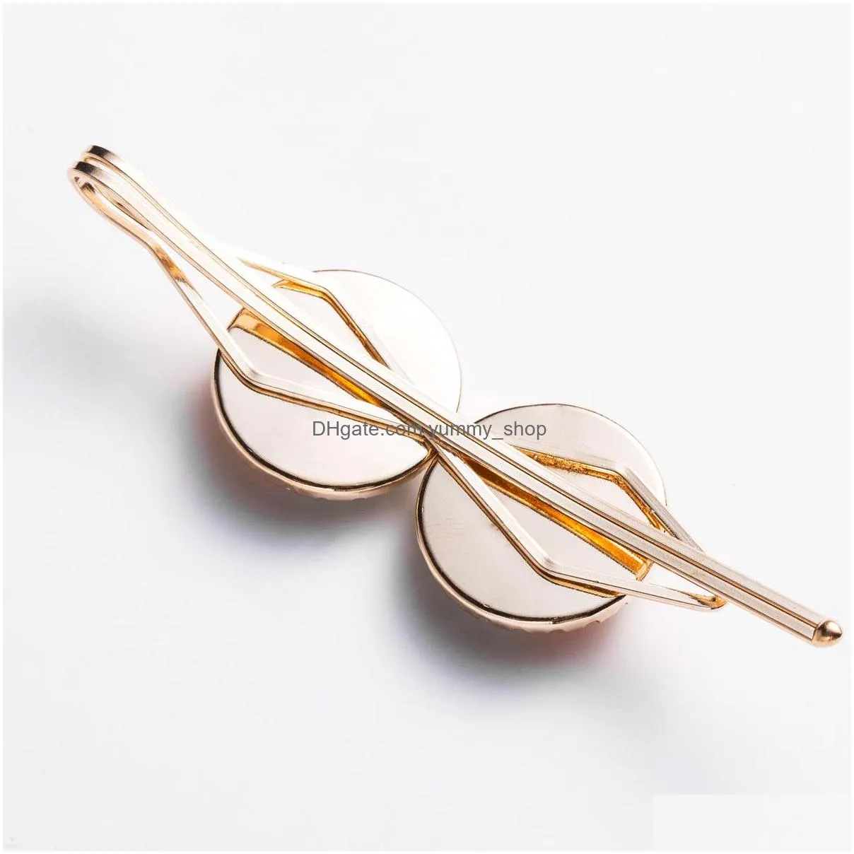 fashion jewelry womens faux pearl hairpin hair clip pin florals circle barrette hair accessories 3pcs/set