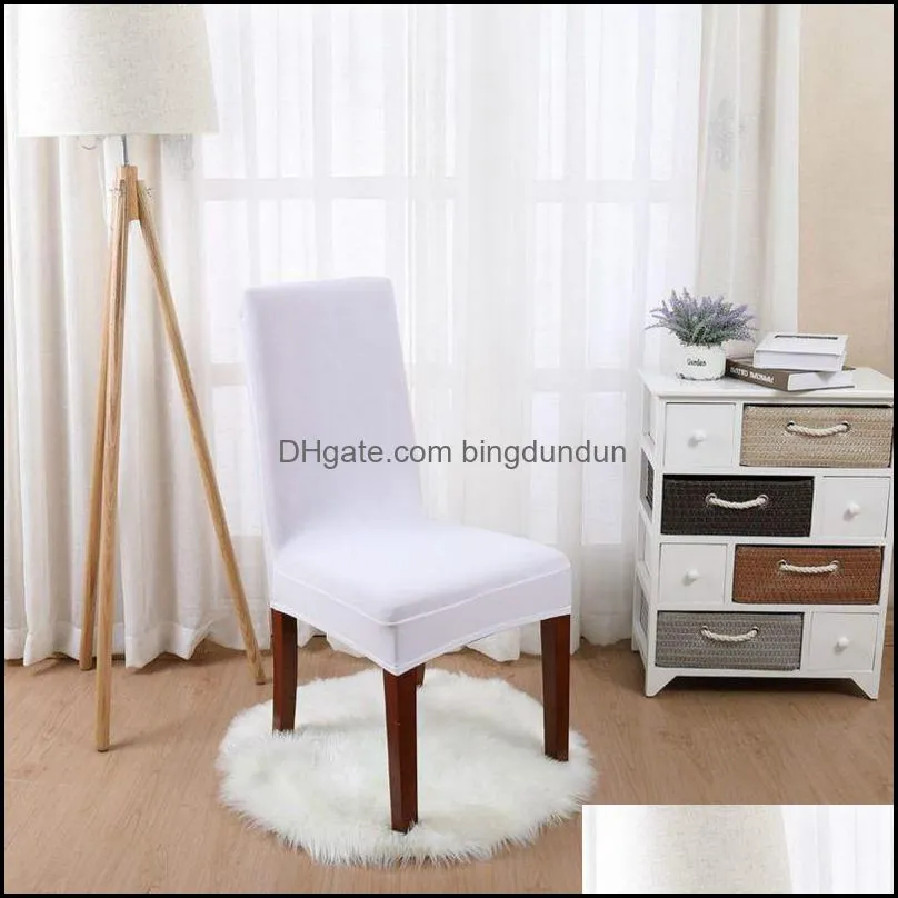 solid color chair cover spandex slipcovers for dining room stretch elastic covers banquet el kitchen wedding