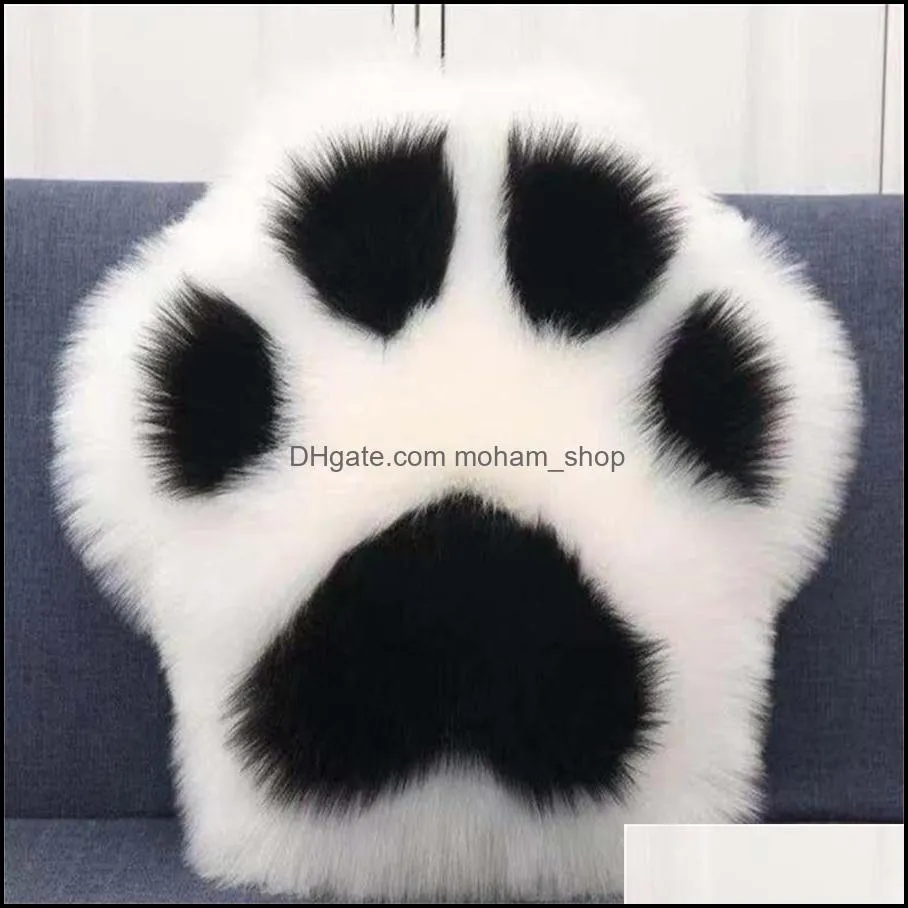 2022 lovely cat claw pillow bear cushion sofa family plush toys bedside chair back