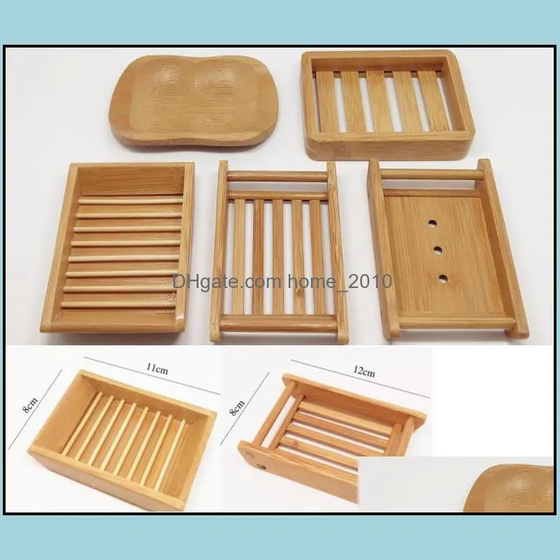 5 styles natural bamboo soap holder creative environmental protection natural bamboo soap dish drying soap holder sn3112