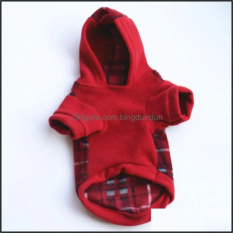 winter warm pet dog apparel clothes soft wool dog hoodies outfit for small dogs pug sweater clothing puppy cat coat jacket