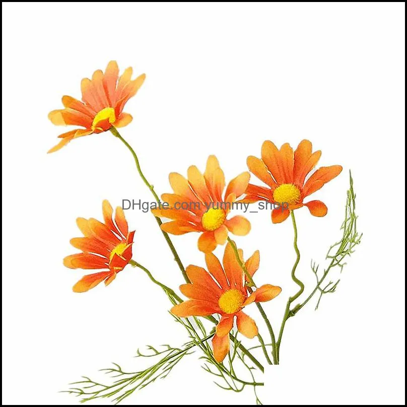 artificial pastoral flowers home decor decoration chrysanthemum multi colors decorate single branch simulated orchid selling 1 75hz