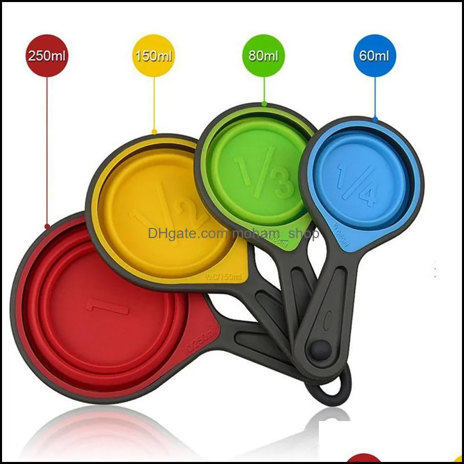 measuring tools telescopic measuring cup spoon 8piece set of foodgrade silicone baking 4piece scale