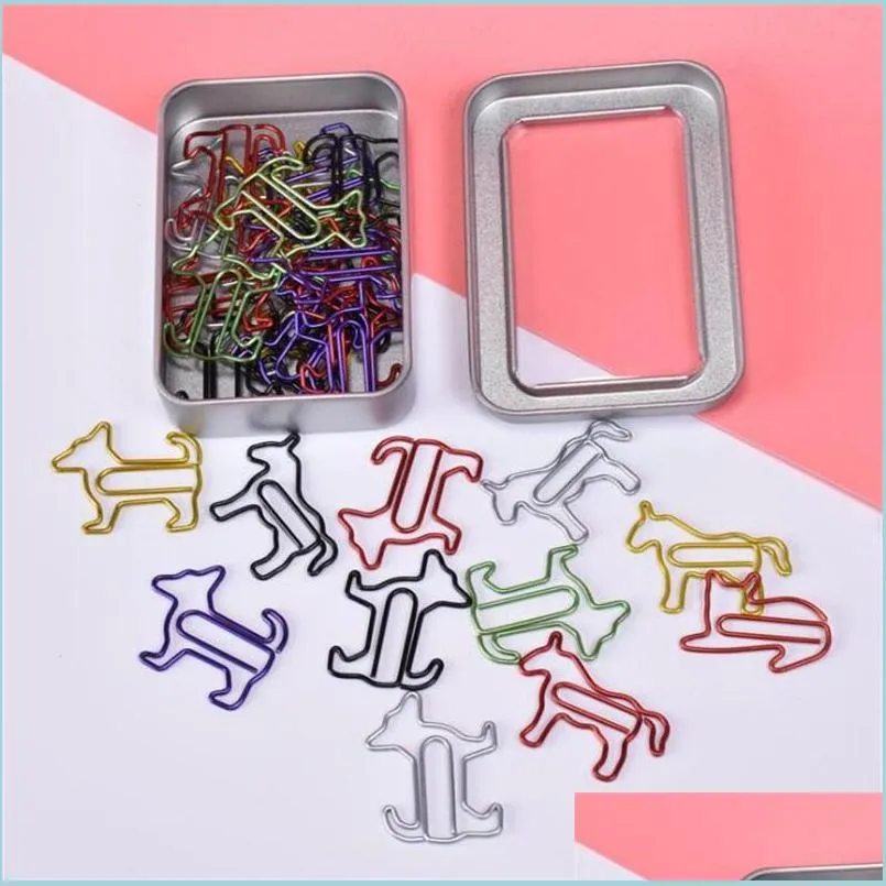 mixed multicolor paper clips 3 styles cute animal shapes office clips for scrapbooks bookmark school notebook paperclip