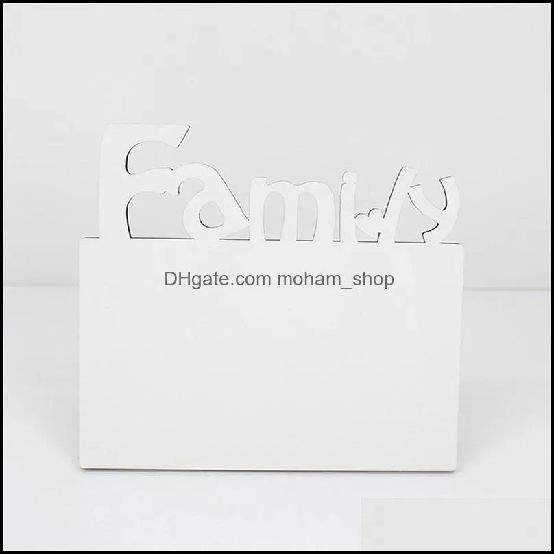 woodiness sublimation blank frames mdf diy three dimensional hollowing out slate letter shape laser cutting home accessory 7 1bd m2