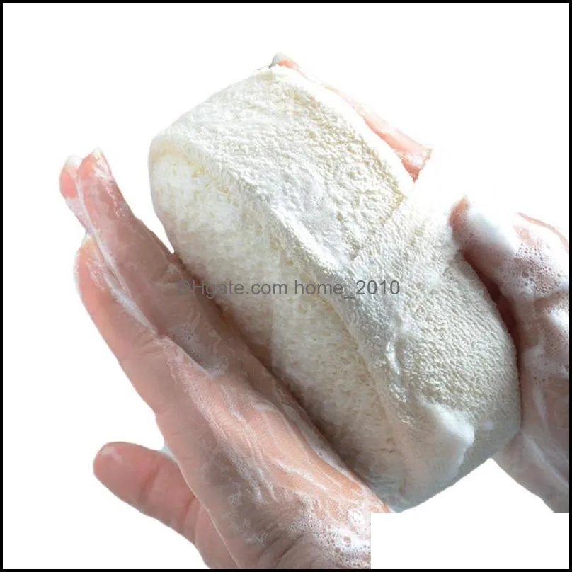 100 natural loofah sponge scrubber bath brush exfoliating shower body scrubber spa massager for men and women