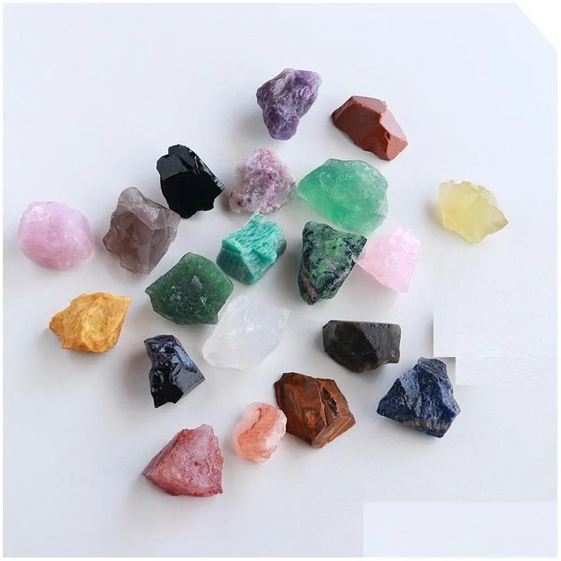 irregular raw rock healing crystal reiki stone ornaments simple desk living room home decoration rose quartz amethyst