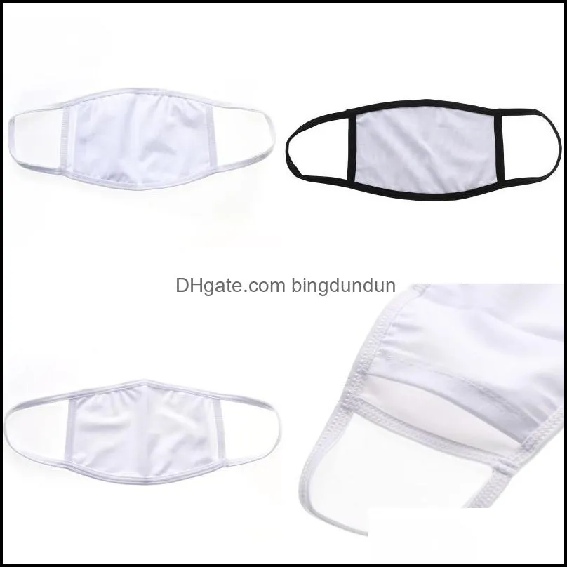 blanks sublimation face mask adults kids with filter pocket can put pm2.5 gasket dust prevention for diy transfer print