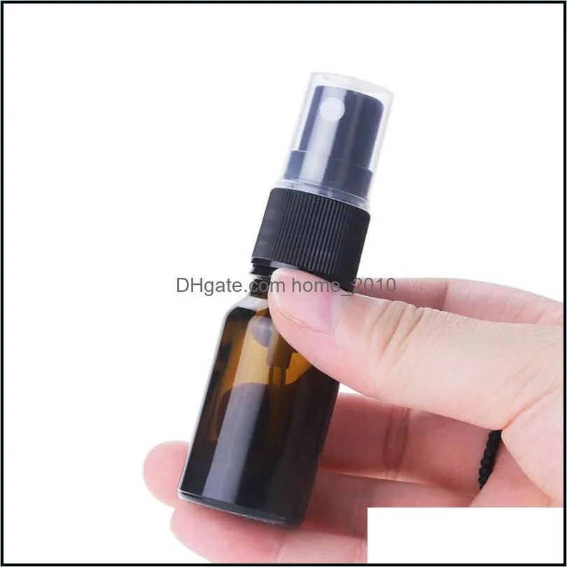 100ml empty brown glass spray bottle atomizer pumps for essential oils travel perfume bulk portable hand sanitizer bottle