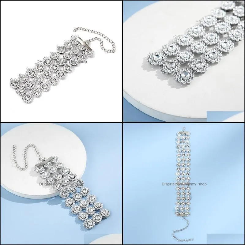 collar three row diamond necklaces accessories supplies collares sun flower pendant necklace