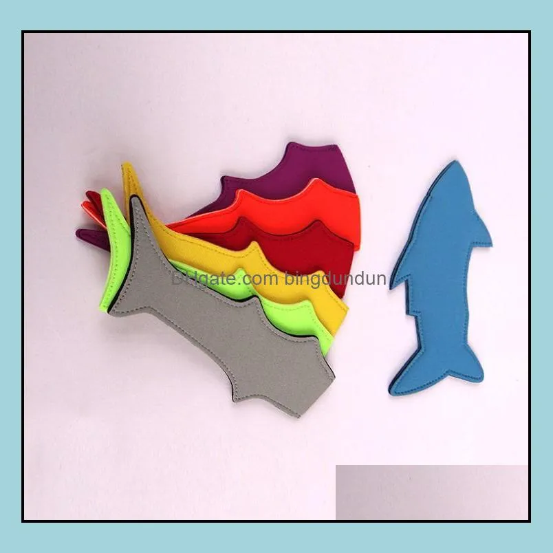 100pcs/lot fast arrival shark lobster style popsicle holder neoprene ice  sleeves zer for kids gift sn225