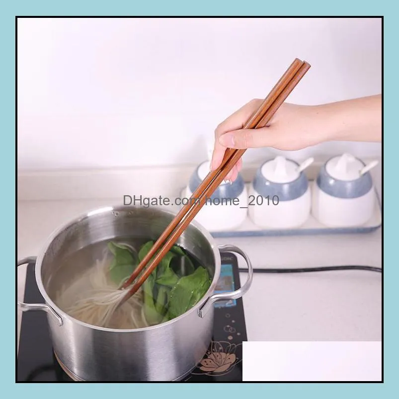 wooden long chopsticks 42cm fried food noodles clamp wooden chopsticks home kitchen cooking tools sn2394