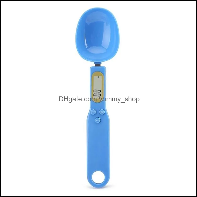 electronic spoon measuring device small sized solid color measuring spoons portable plastic kitchen accessories arrival 16 5dh l2