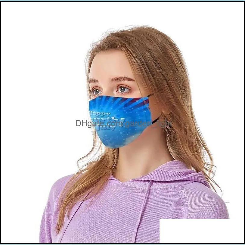 3d cloth face mouth mask america festival flag child adults adjustable respirator washable ventilation mascarillas originality gasket 6cp