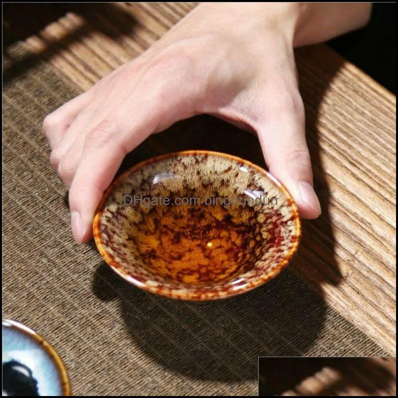 chinese ceramic cups kung fu teapot small porcelain tea bowl cup set accessories drink colorful kiln change