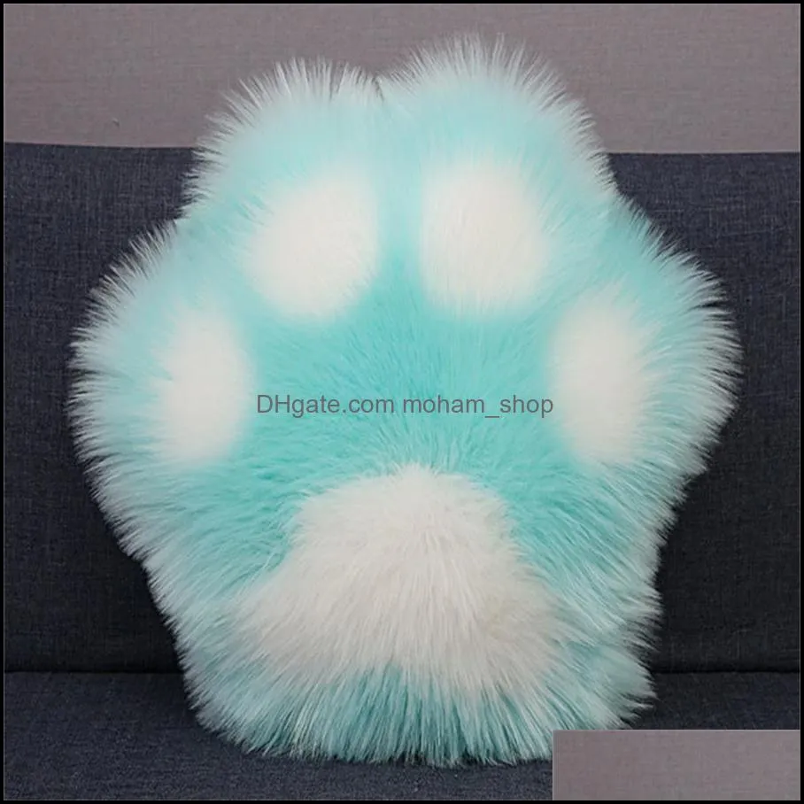 2022 lovely cat claw pillow bear cushion sofa family plush toys bedside chair back