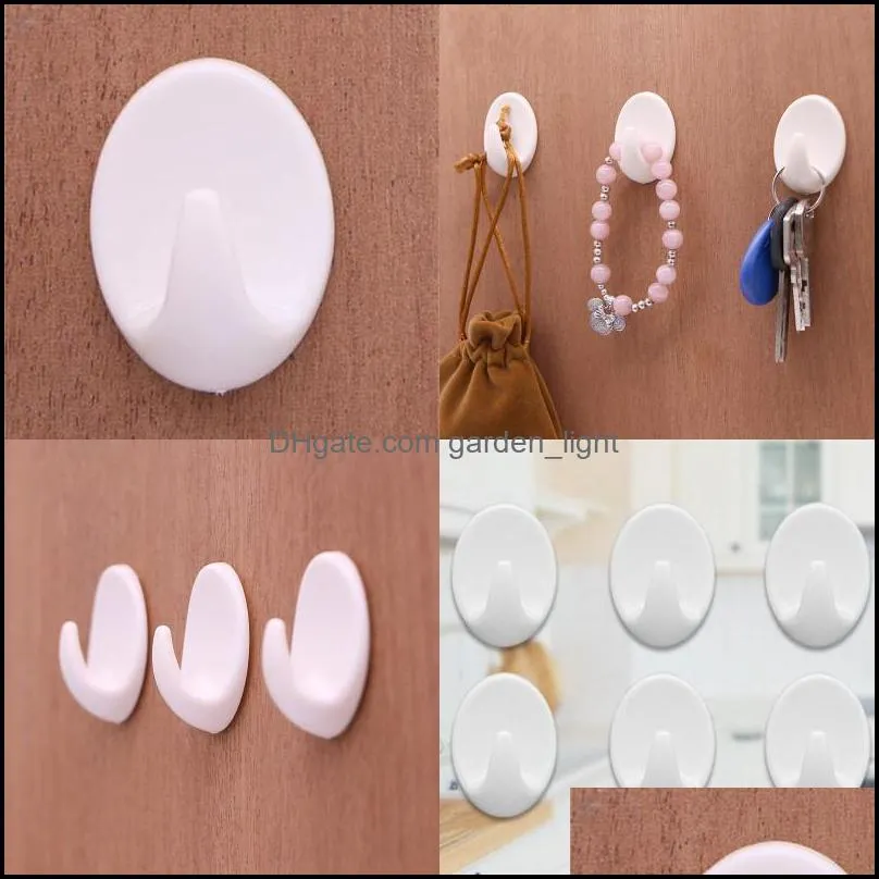 plastics strength sticking hooks home furnishing daily necessities hook reusable selling with white color 0 18qy j1