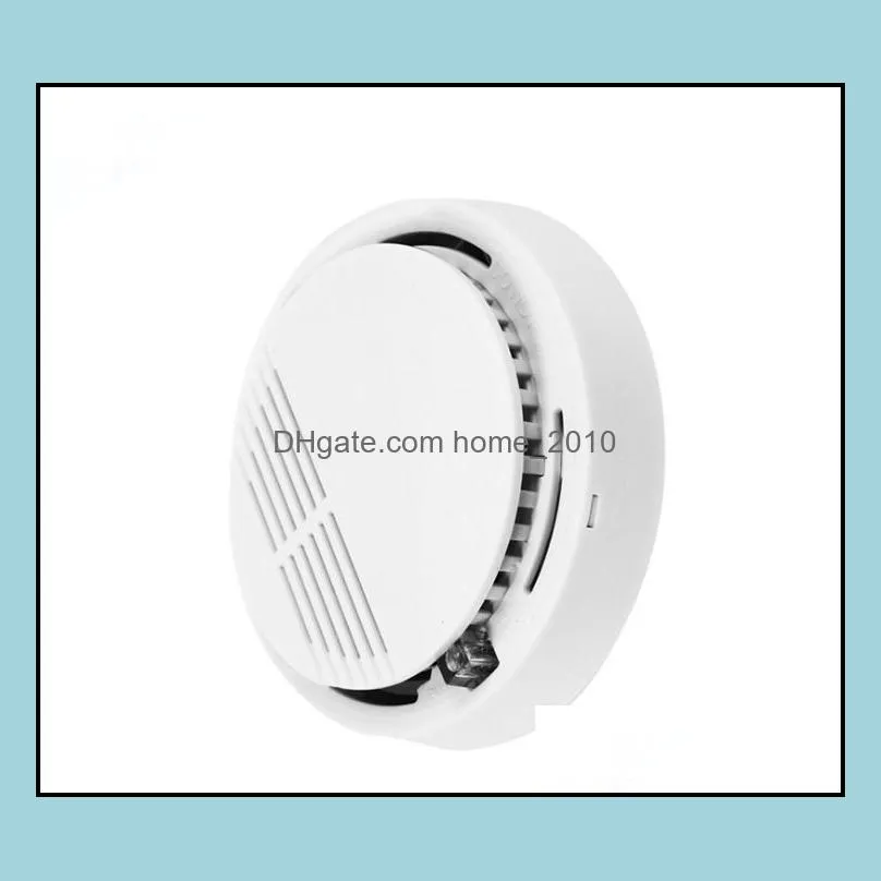 white wireless smoke detector system with 9v battery operated high sensitivity stable fire alarm sensor suitable sn2148