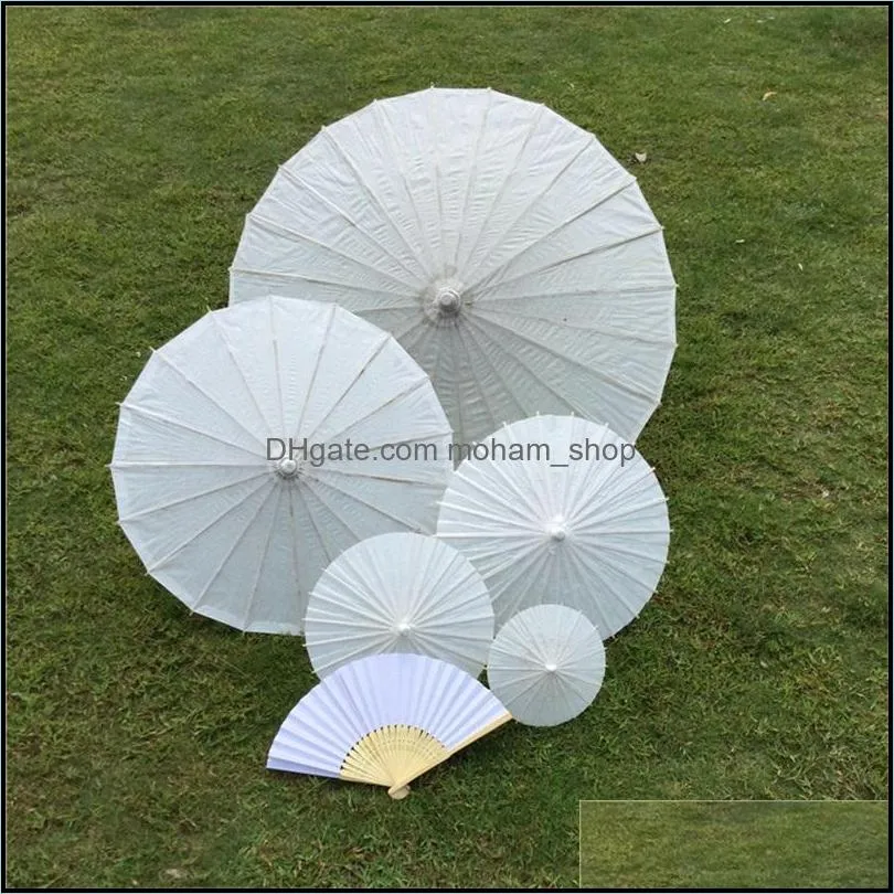  est chinese japanesepaper parasol paper umbrella for wedding bridesmaids party favors summer sun shade kid size 128 g2
