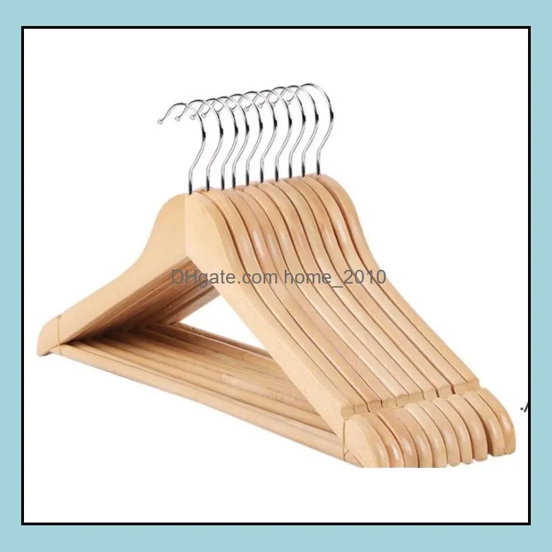 multifunctional wooden suit hangers wardrobe storage clothes hanger natural finish solid folding clothingdrying rack cloth by sea