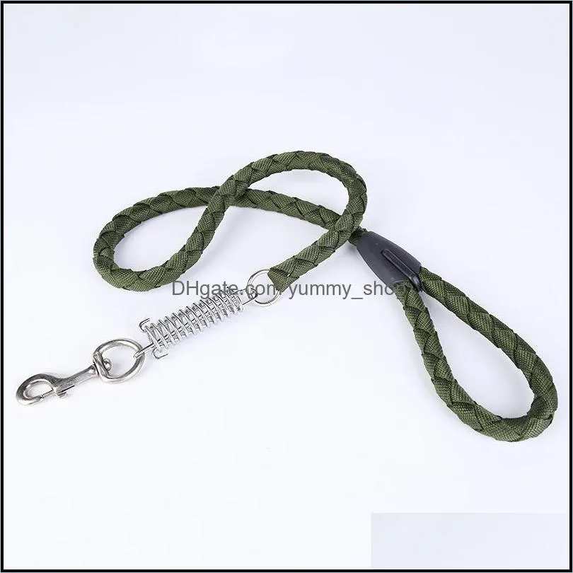doggy buffer spring traction ropes polypropylene fiber outdoors dog rope outdoor military green dogs leash arrival 8sy l1