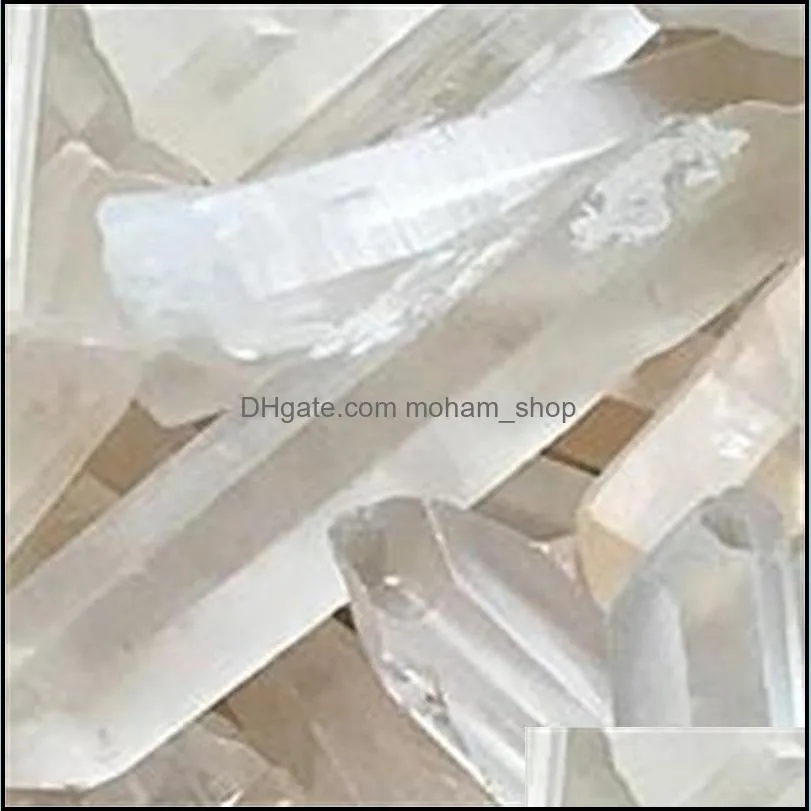 6pcs clear natural lemurian seed quartz crystal point specimen reiki healing rough gemstone crystal point meditation making jewelry 615